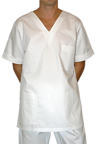CASACCA COLLO V UNISEX: casacca professionale per studio medico utilizzo professionale assistenti terapisti estetica...